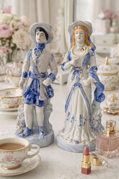 Фарфор • Große Porzellanfigur 29 cm • Germany Bavaria • Vintage Paar