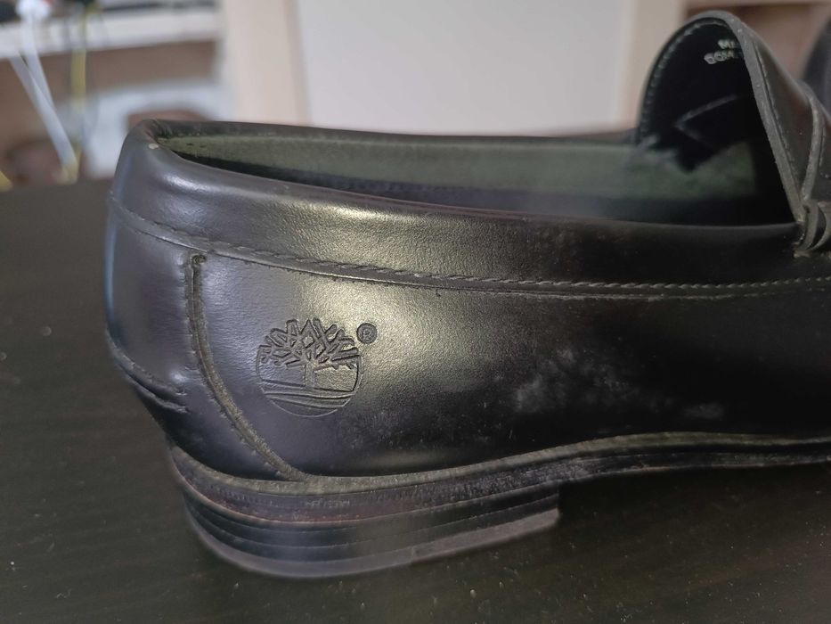 Mocassins Penny Loafers Timberland em Pele – Pretos (Excelente Estado)