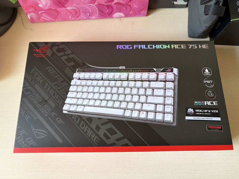 Asus Rog Falcion Ace 75 He White NEW