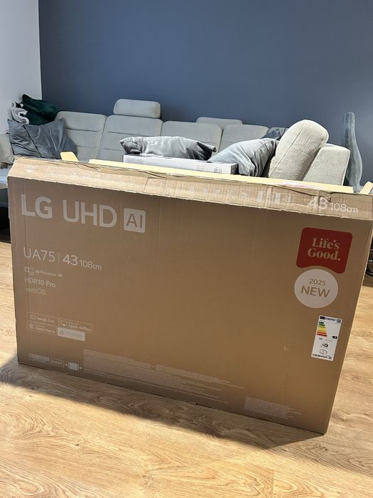 TV LG 43 cale uzyte tylko raz !!!