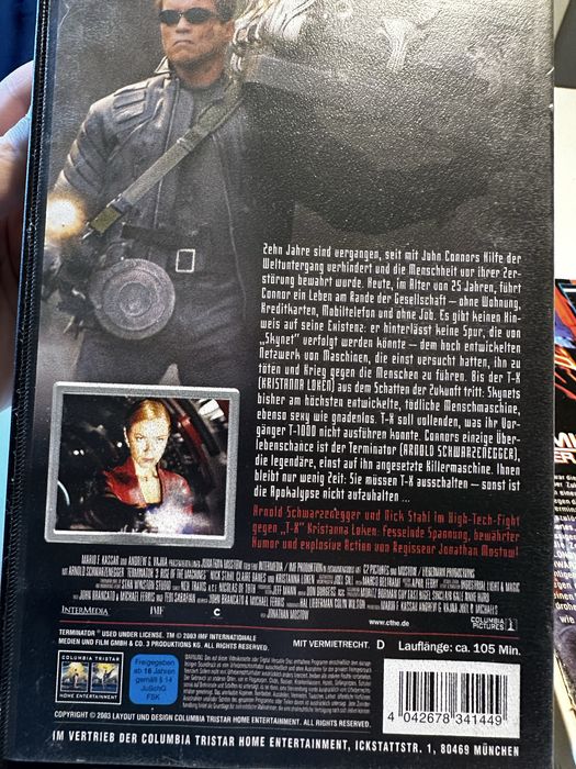 schwarzenegger terminator 2 & 3 VHS