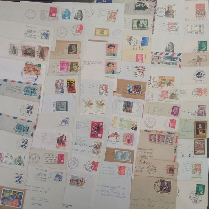 Lote de 250 cartas, estrangeiro.