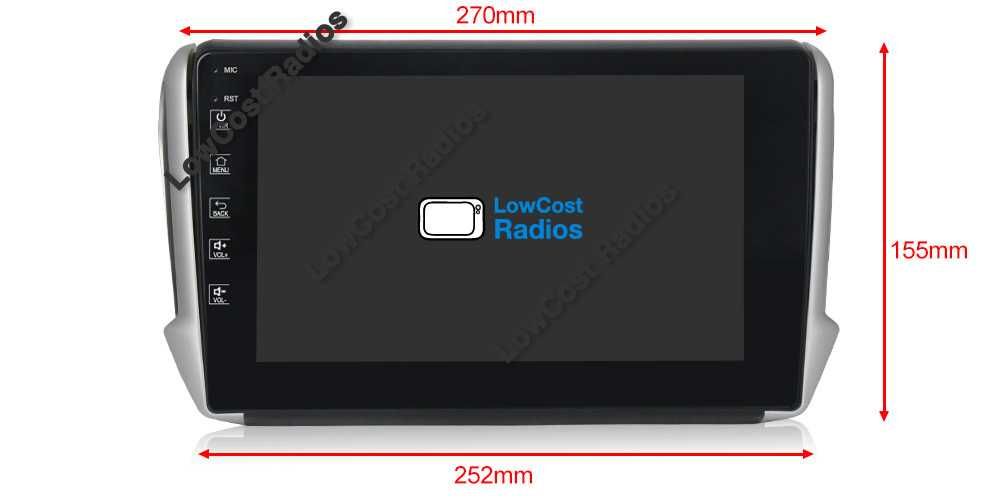 Auto Rádio GPS 10" PEUGEOT 2008 / 208 | ANDROID • Multimédia BT USB WIFI | CARPLAY • ANDROID AUTO