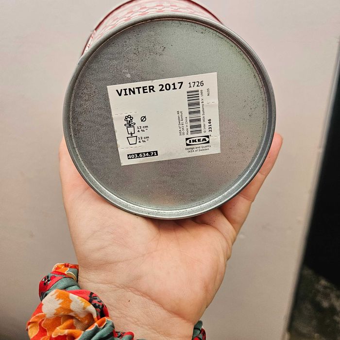 Biało-czerwone osłonki IKEA (6 szt.)
