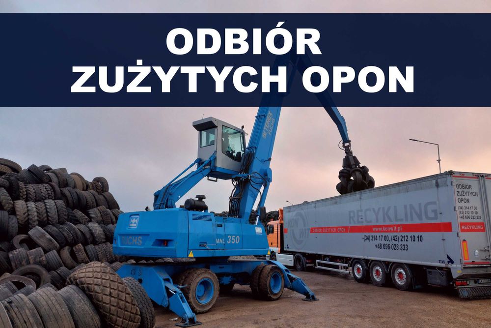 Odbiór zużytych opon, utylizacja opon, recykling opon
