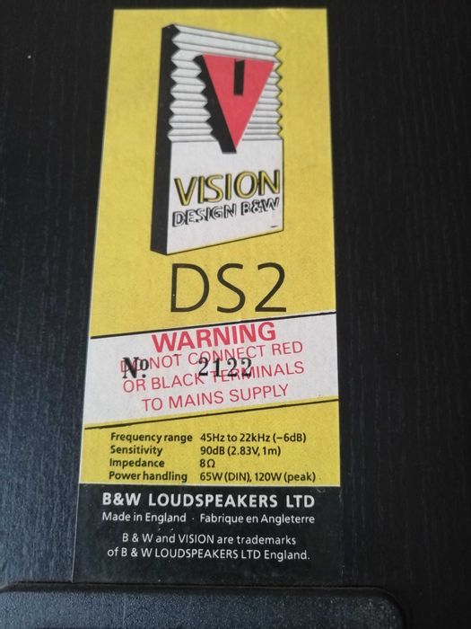 kolumna B&W Vision DS2 Monitor
