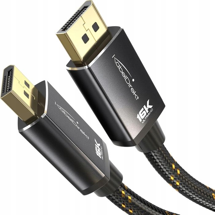 outlet kabel displayport 3 m do gier 16k przy 60 hz