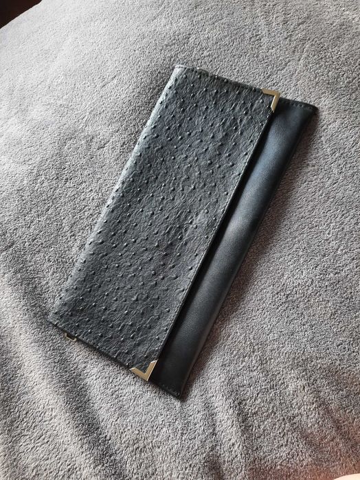 Czarna kopertówka elegancka torebka