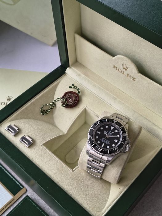 100% ORYGINALNY zegarek ROLEX Sea-Dweller Deepsea pełen komplet 116660