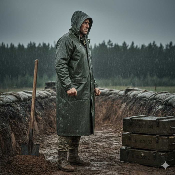 Плащ водонепроникний робочий ПВХ ArtMas PPD Зелений. Є РОЗМІРИ!