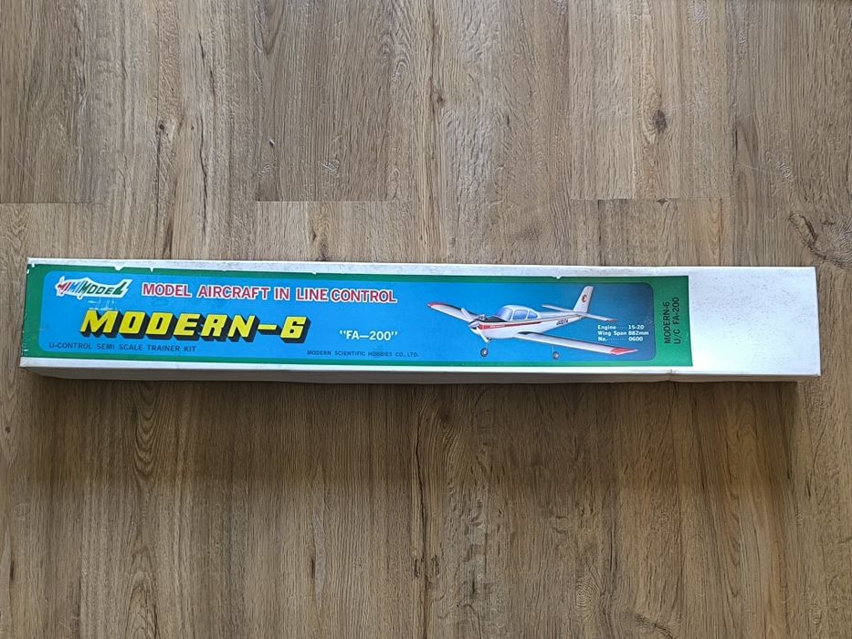 Kit Aeromodelo Modern-6 FA-200 (U-Control) - Completo na Caixa Original