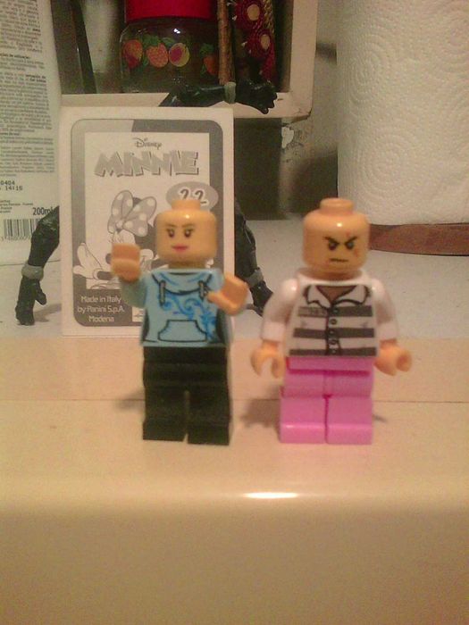 duas figuras lego ladrão e mulher-portes ctt gratis