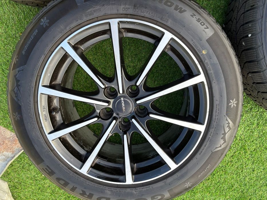 Jantes 17" Borbet BL5 pretas + pneus