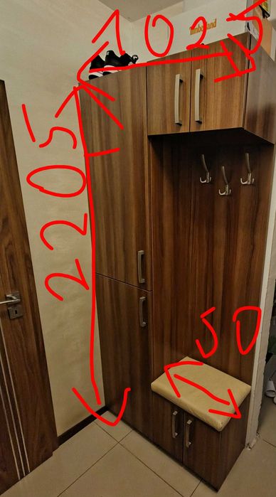 Szafa na buty do przedpokoju