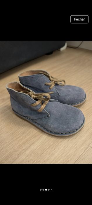 Botas criança novas camurça