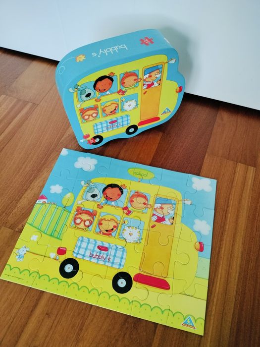 Puzzle autocarro escolar +2/3 anos Majora