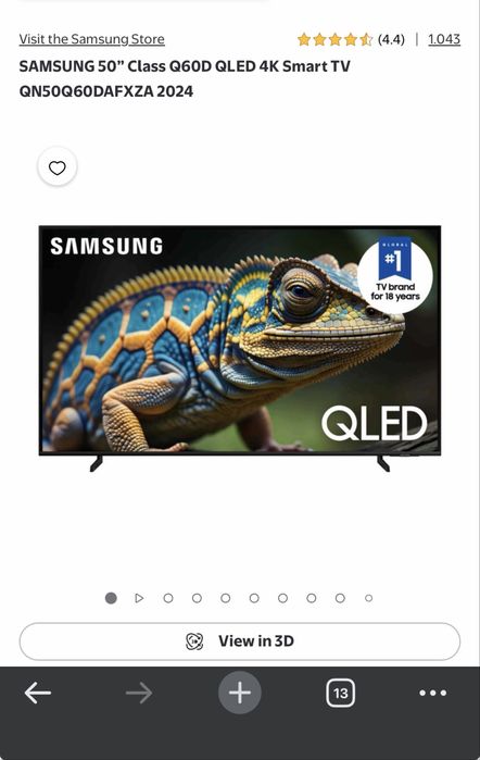 Samrt Tv 50 QLED Samsung