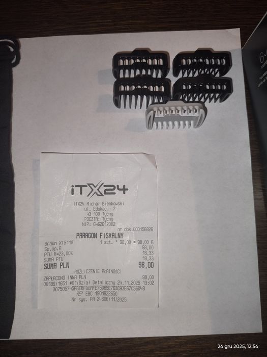 Golarka, Trymer Braun XT 5110 Nowa z paragonem