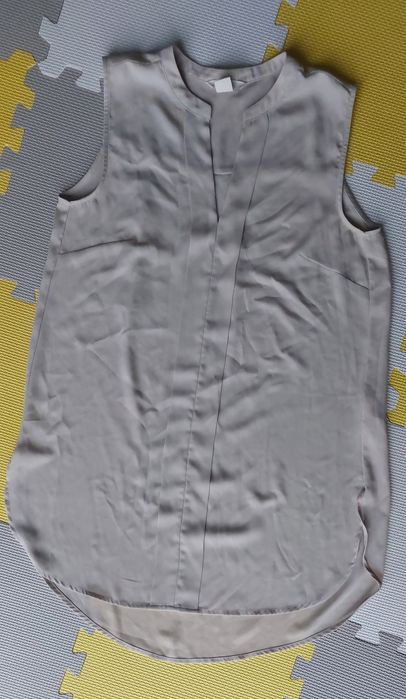 Bluzka H&M elegancka beżowa S