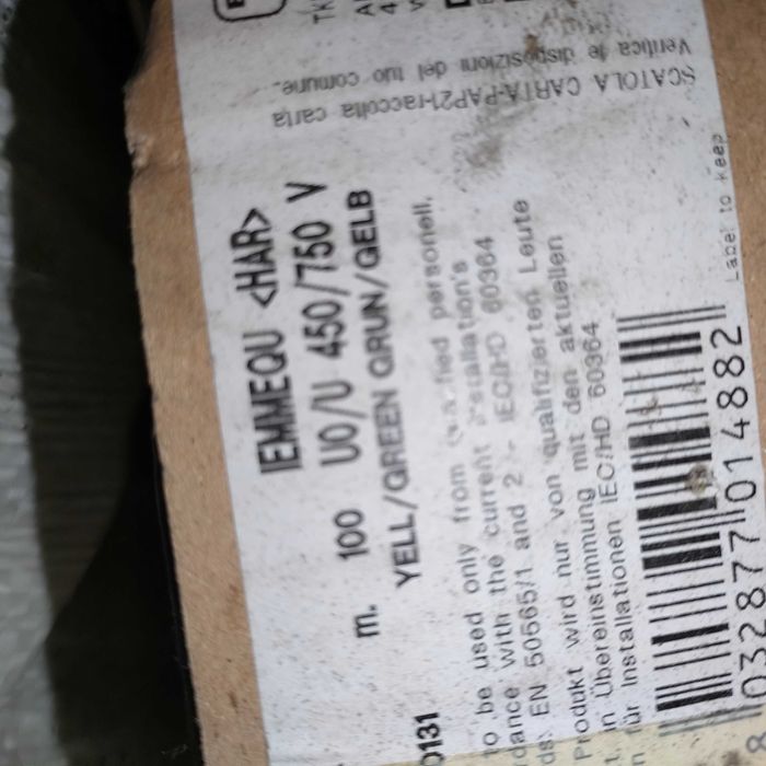 Kabli Elektrycznych H07V-K 1х2.5,1х1.5