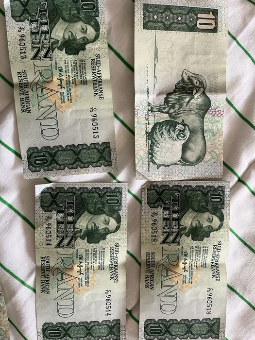 8 notas de rand antigas para colecionadores