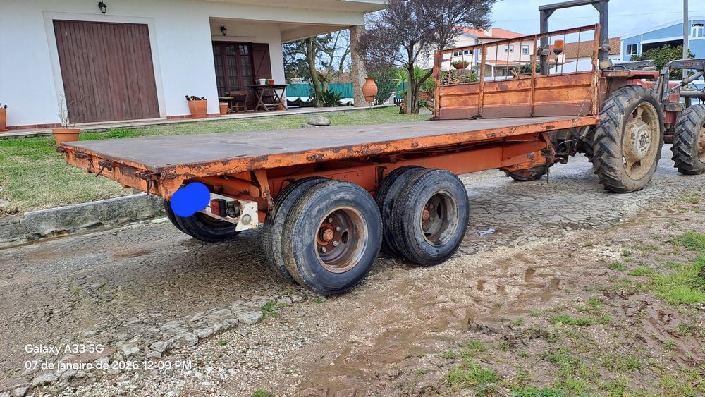 Reboque galucho 2 eixos, 10 toneladas, tribasculante