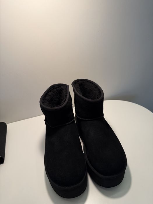 UGG чорні на платформі