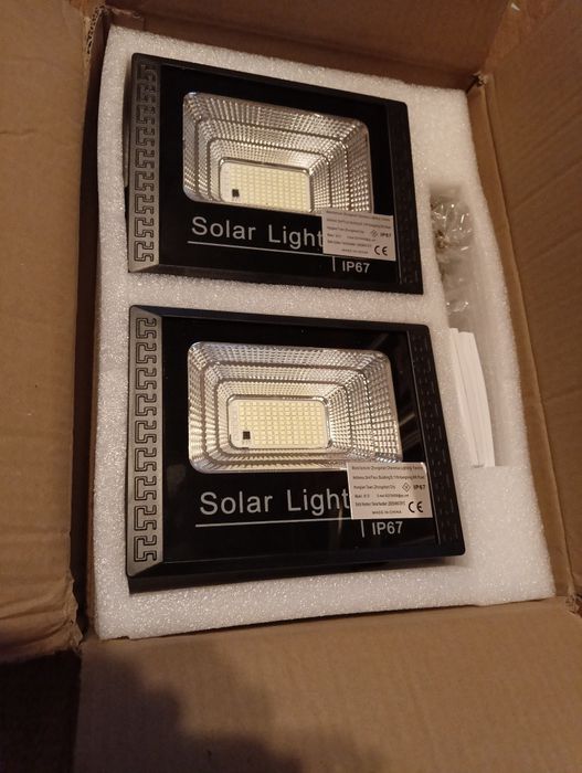 2x Solarna lampa zewnętrzna