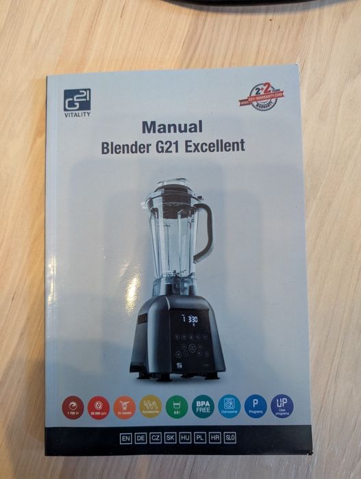 Blender wysokoobrotowy G21 Vitality Excellent z funkcją podgrzewania
