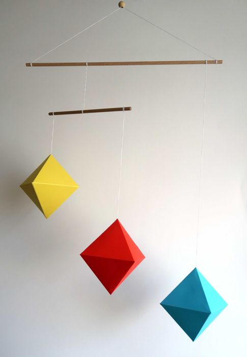 Ośmiościany duży Mobil Montessori Karuzela od 5 tygodnia życia