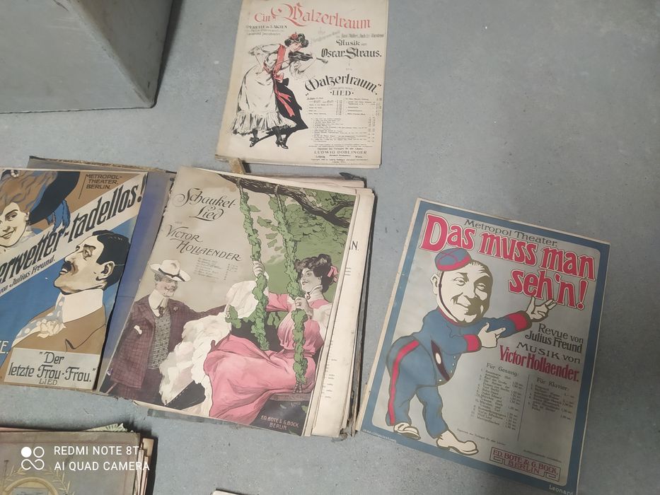 Stare nuty fortepian