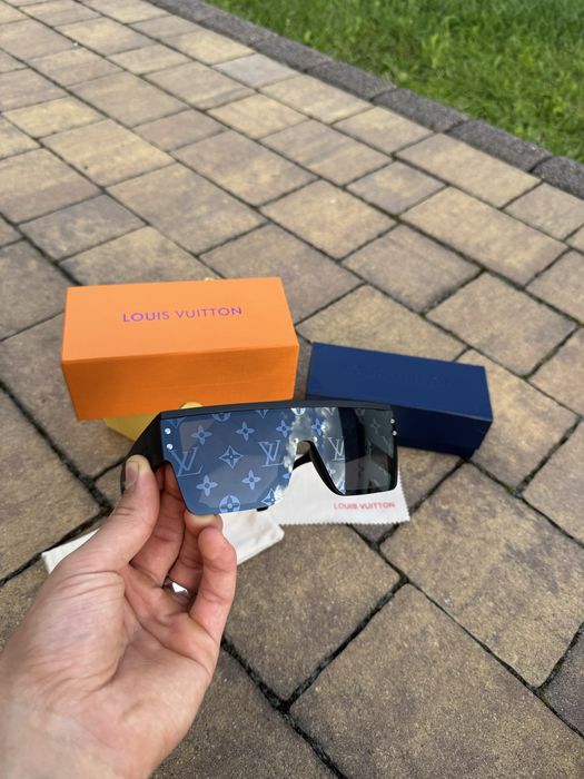 Czarne okulary LV louis vuitton hologramy