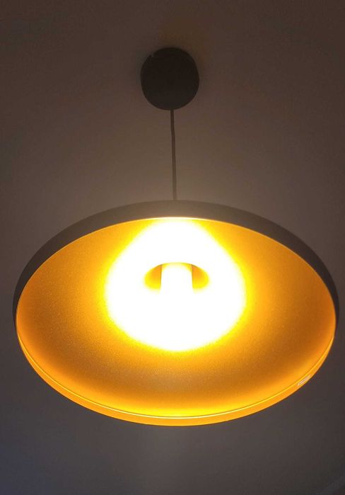 Lampa sufitowa, wisząca, czarna-zlota, loft,industrialna, aluminium.