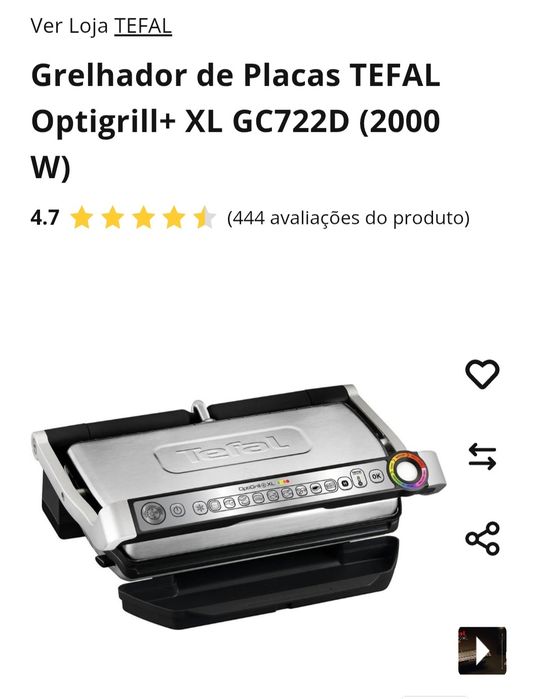 Grelhador tefal xl