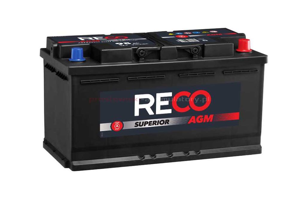 Akumulator RECO 95Ah 850A AGM Wyzwolenia 3A