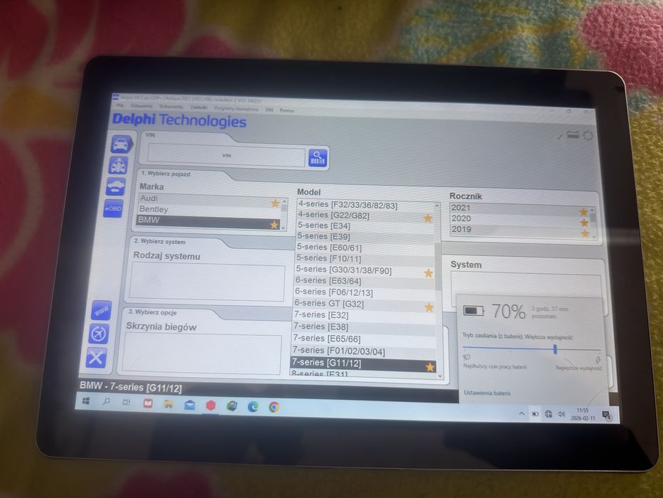 Tablet laptop diagnostyczny Delphy wszystkie marki