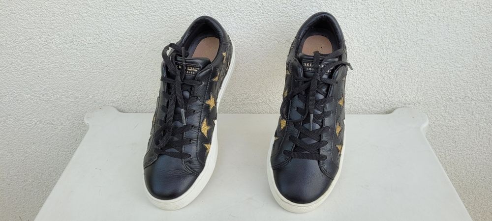 Skórzane sneakersy Skechers rozmiar 38-25 cm.