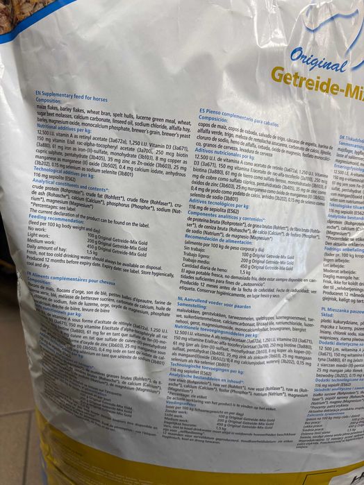 Hoveler Getreide Mix Gold 20kg