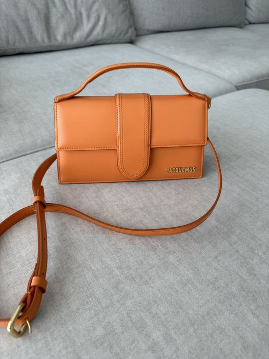 Mala Jacquemus Le Grand Bambino original – cor laranja