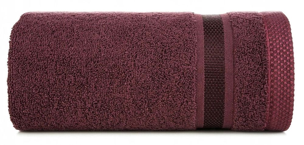 Ręcznik 50x90 Kąpielowy Bawełniany Frotte Abbie 07 Bordo
