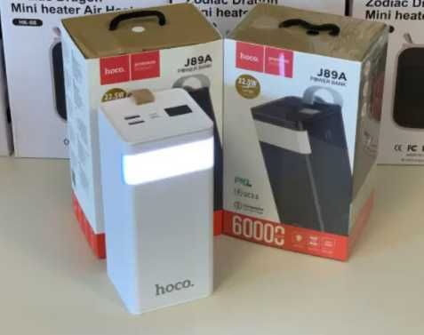 Powerbank Hoco j89A 60000mAh Power Bank Павербанк ліхтарик швидка зар
