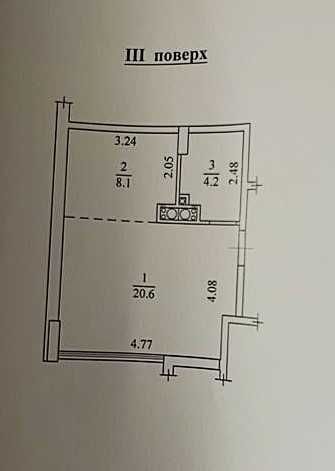 1-комн.квартира 3/16 Новая Европа 33 кв.м Лоджия Срочно