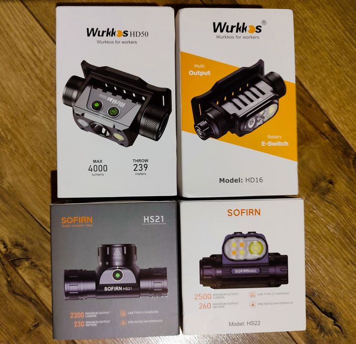 Налобний ліхтар Sofirn HS22, Sofirn HS21, Wurkkos HD16