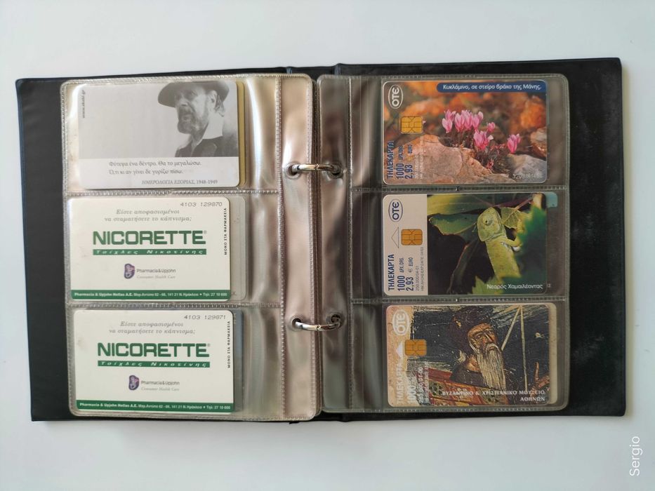 Lote cartões telefónicos