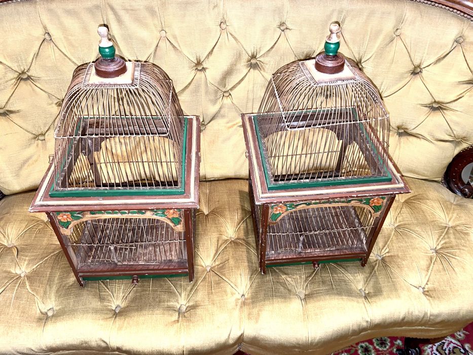 Par de gaiolas grandes tailandesas oriental