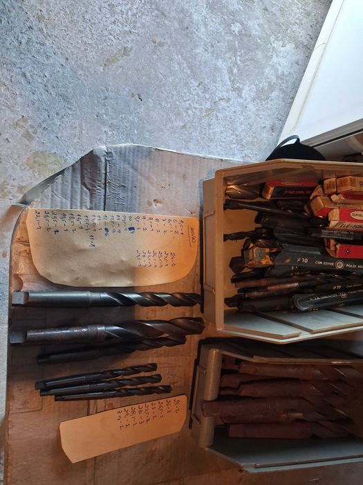 brocas cónicas e limas para serralharia