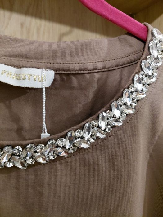 Bluzka kryształki fango 46 48 50 nowa komunia elegancka