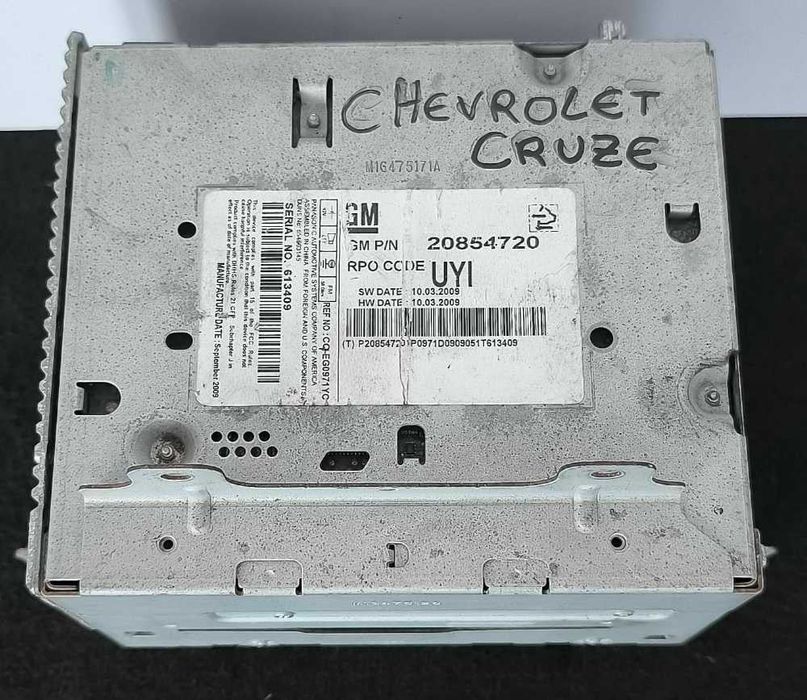 Rádio / Auto Rádio 20854720 - CHEVROLET CRUZE