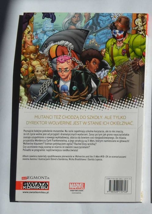 Komiks:	Wolverine i X-Men 1: Cyrk przybył do miasta	Marvel Now!		2015