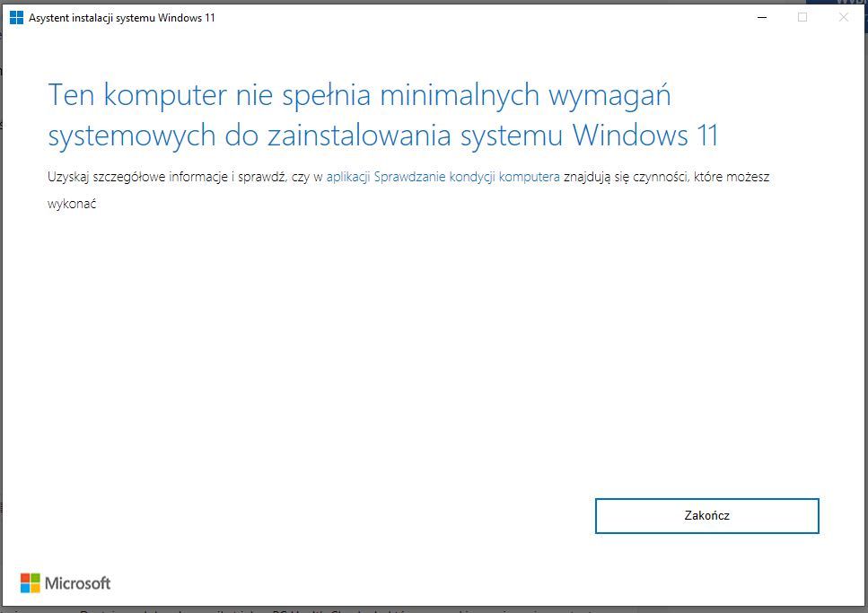 Windows 11 na każdym komputerze z windows 7/10